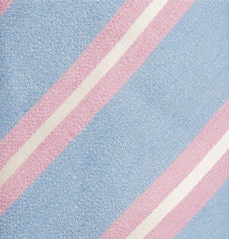 Charvet 7.5cm Striped Silk And Linen-Blend Tie