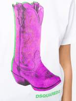 Thumbnail for your product : DSQUARED2 Boot print T-shirt