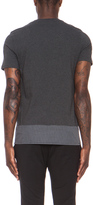 Thumbnail for your product : Kris Van Assche Cotton Tee with Shirting Hem in Grey