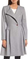 Thumbnail for your product : Ted Baker Wool Blend Asymmetrical Skirted Coat