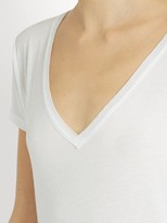 Thumbnail for your product : Skin V-neck Cotton Pyjama Top - White