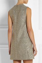 Thumbnail for your product : Saint Laurent Sequin-embellished metallic tweed mini dress