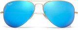 Thumbnail for your product : Ray-Ban Metal Aviator Mirrored Sunglasses