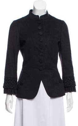 Andrew Gn Wool-Cashmere Stand Collar Jacket
