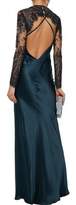 Thumbnail for your product : Mason by Michelle Mason Detachable Lace-paneled Silk-satin Gown