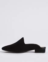 Thumbnail for your product : Marks and Spencer Wide Fit Suede Block Heel Mule Shoes