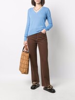 Thumbnail for your product : Malo fine-knit V-neck jumper