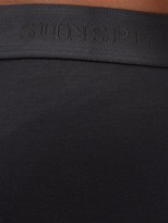 Thumbnail for your product : Sunspel Pack Of Two Cotton-blend Boxer Briefs - Black