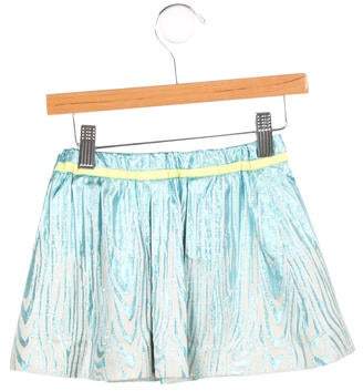 Preen by Thornton Bregazzi Girls' Metallic A-Line Skirt beige Girls' Metallic A-Line Skirt