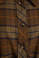 Thumbnail for your product : Marc Jacobs Buckle-detailed checked cotton-twill shirt