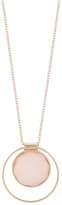 Thumbnail for your product : Accessorize Circle Stone Long Pendant Necklace - Pink