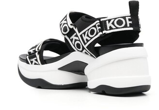 MICHAEL Michael Kors Maverick logo-print sandals - ShopStyle