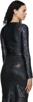 Thumbnail for your product : Saks Potts Black Shimmer Saya Long Sleeve T-Shirt