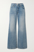 Thumbnail for your product : Frame Le Baggy High-rise Wide-leg Jeans - Blue
