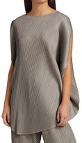 Thumbnail for your product : Pleats Please Issey Miyake Shiny Round Asymmetric Top