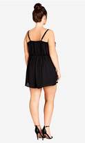 Thumbnail for your product : City Chic Citychic Side Tie Playsuit - Black