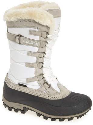 Kamik Snowvalley Waterproof Boot with Faux Fur Cuff