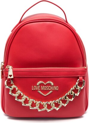 Backpack LOVE MOSCHINO red Backpacks Love Moschino Women Women Bags Love Moschino Women Backpacks Love Moschino Women 