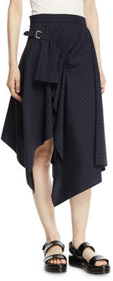 3.1 Phillip Lim Tailored Pinstripe Handkerchief Skirt