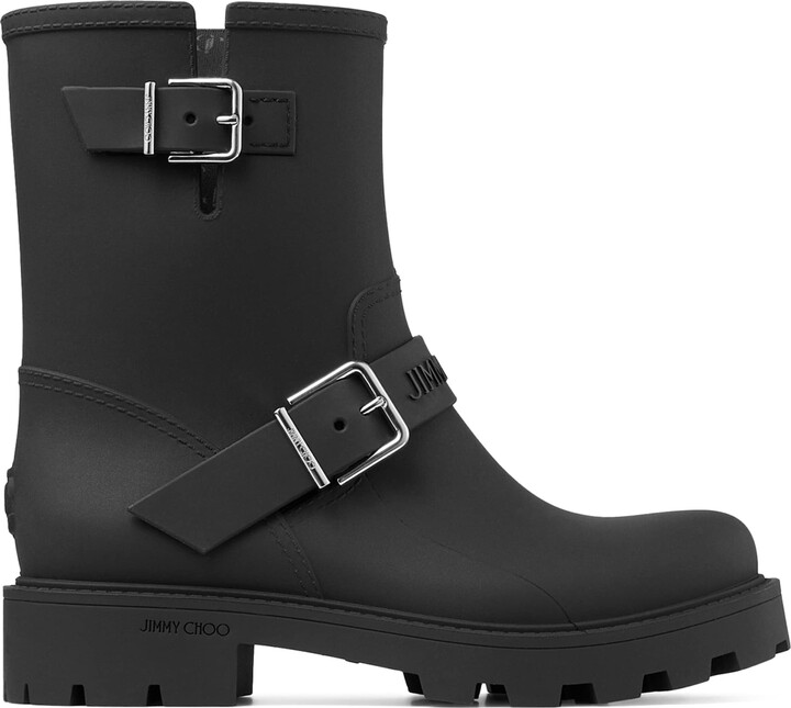 Jimmy Choo Biker Rain Ankle Boots