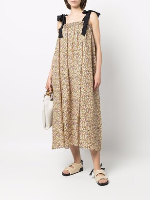Marysia Swim Floral-Print Cotton Maxi Dress