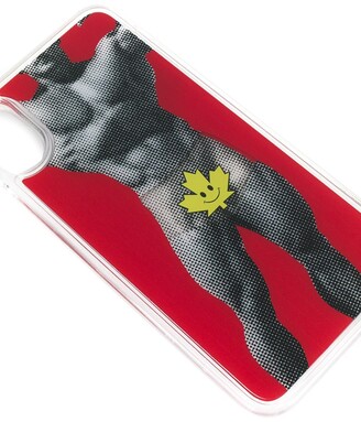 DSQUARED2 happy leaf logo boxers iPhoneX case