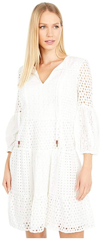 vince camuto sleeveless eyelet sundress