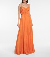Thumbnail for your product : Dolce & Gabbana Pleated chiffon gown