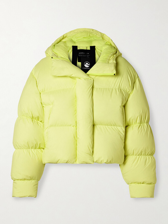 Cordova Aomori Hooded Quilted Down Ski Jacket - Yellow