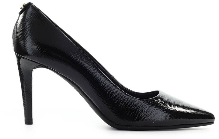 michael kors black patent leather heels