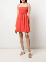 Thumbnail for your product : Cynthia Rowley Smocked Spaghetti Shoulder Dress