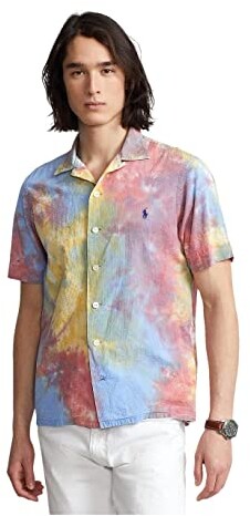 Polo Ralph Lauren Short Sleeve Seersucker Tie-Dye Shirt - ShopStyle