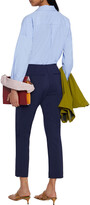Thumbnail for your product : DKNY Cropped Cotton-blend Slim-leg Pants