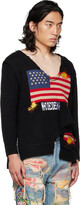 Thumbnail for your product : Who Decides War Who Decides War SSENSE Exclusive Black Layered Sweater