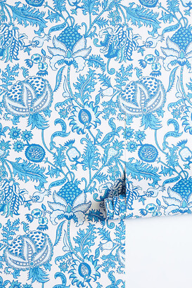 Roller Rabbit Amanda Jacobean Wallpaper Blue - ShopStyle Decor