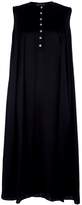 Thumbnail for your product : Adelina Rusu Black Hammered Silk Satin Dress