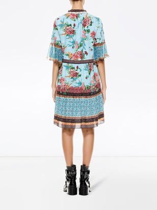 Alice + Olivia Floral Tiered Dress