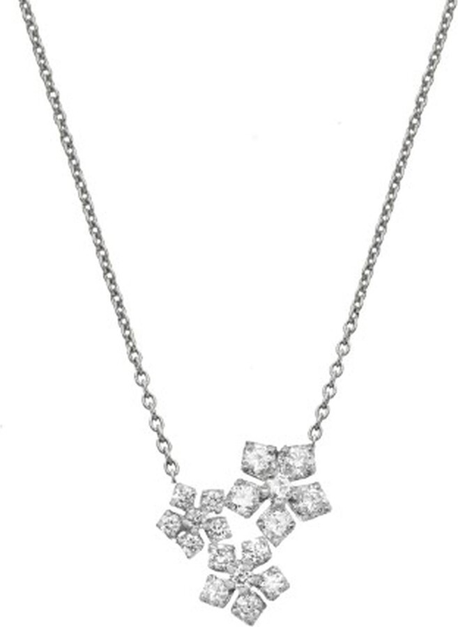Sethi Couture Enchanted Garden Diamond Flower Pendant Necklace