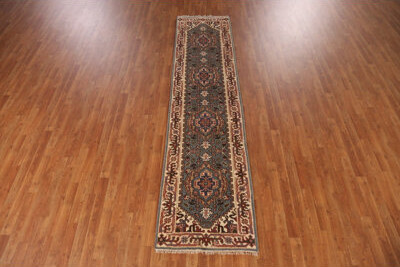 Bloomsbury Market Geometric Traditional Indian Runner Rug 2x10