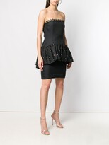 Thumbnail for your product : Yves Saint Laurent Pre-Owned 1980's Strapless Peplum Dress