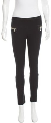 Les Chiffoniers Textured Zip-Accented Leggings