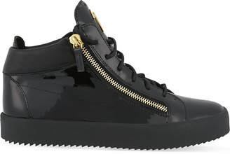 Giuseppe Zanotti Mid-top patent leather trainers