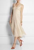 Thumbnail for your product : Reed Krakoff Ruched silk-chiffon midi dress