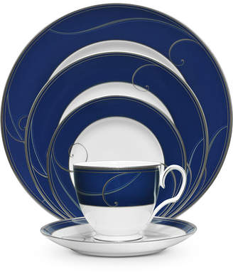 Noritake Dinnerware, Platinum Wave Indigo Collection
