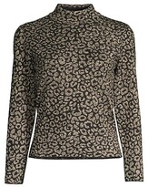 Thumbnail for your product : Elie Tahari Metallic Leopard-Pattern Sweater