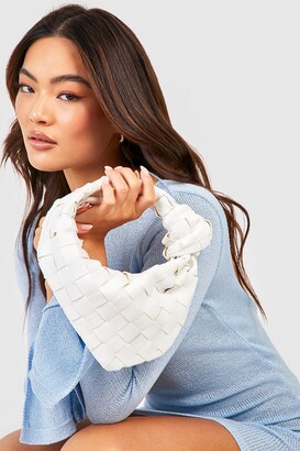 boohoo Woven Knot Handle Grab Bag - ShopStyle Clutches