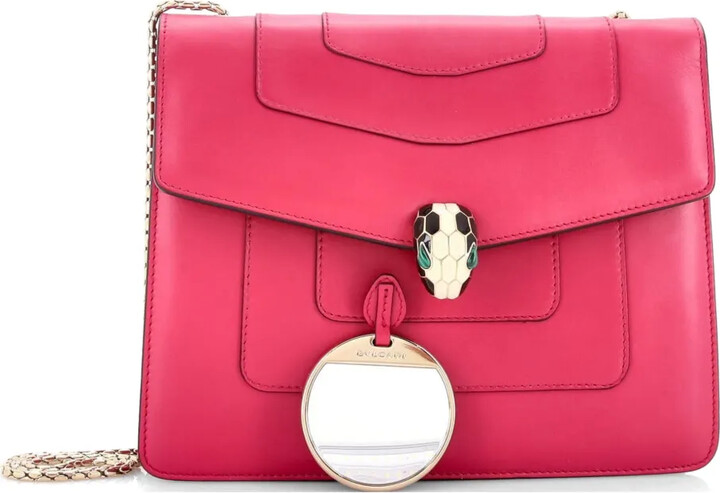 Bvlgari Pre-Owned Serpenti Forever Square Leather Medium shoulder bag