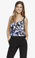 Thumbnail for your product : Express Floral Print Zip Front Cami