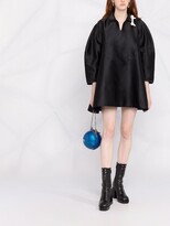 Thumbnail for your product : SHUSHU/TONG Balloon-Sleeve Oversized Mini Shift Dress