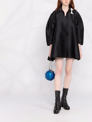 SHUSHU/TONG Balloon-Sleeve Oversized Mini Shift Dress